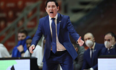 XAVI PASCUAL Cavi Paskval trener kosarkasa Zenita Sankt Petersburg na utakmici Evrolige protiv Crvene zvezde u hali Aleksandar Nikolic Pionir, Beograd 19.02.2021. godine Foto: Marko Metlas Kosarka, Crvena zvezda, Evroliga, Zenit Sankt Petersburg