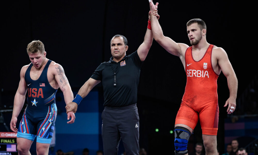 ALEKSANDAR KOMAROV rvanje Srbija, XXXIII LETNJE OLIMPIJSKE IGRE, PARIZ 2024 - XXXIII SUMMER OLYMPIC GAMES, PARIS 2024 - Pariz 07.08.2024. godine Foto: Ivica Veselinov / MN Press OKS, XXXIII LETNJE OLIMPIJSKE IGRE, PARIZ 2024, XXXIII SUMMER OLYMPIC GAMES, PARIS 2024