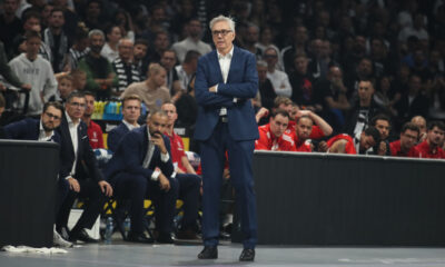 GORDON HERBERT trener kosarkasa Bajerna na utakmici Evrolige protiv Partizana u hali Beogradska Arena, Beograd 15.10.2024. godine Foto: Ivica Veselinov / MN PRESS KOSARKA, BASKETBALL, EVROLIGA, EUROLEAGUE, PARTIZAN, BAYERN, BAJERN