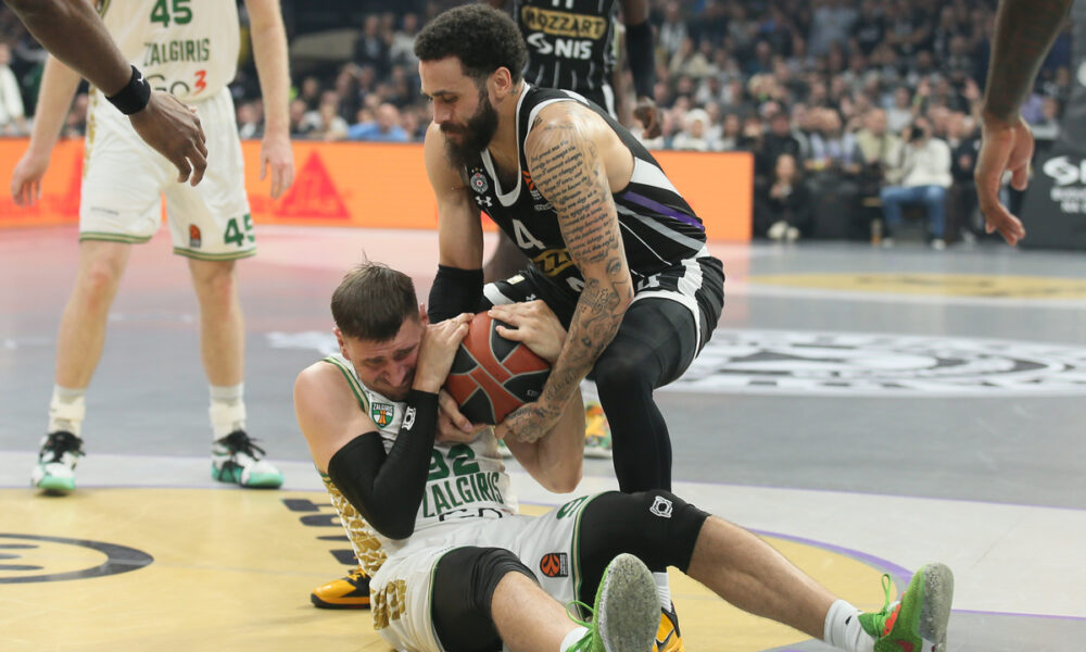 DUANE WASHINGTON Dvejn Vasington kosarkas Partizana na utakmici Evrolige protiv EDGARAS ULANOVAS iz Zalgirisa u hali Beogradska Arena, Beograd 03.12.2024. godine Foto: Ivica Veselinov / MN PRESS KOSARKA, BASKETBALL, EVROLIGA, EUROLEAGUE, PARTIZAN, ZALGIRIS