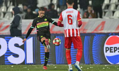 JOEY VEERMAN Dzoi Verman fudbaler PSV Ajndhovena na utakmici UEFA Lige Sampiona protiv Crvene zvezde na stadionu Rajko Mitic, Beograd 21.01.2025. godine Foto: Marko Metlas Fudbal, Crvena zvezda, UEFA Liga Sampiona , PSV Ajndhoven