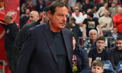 ERGIN ATAMAN trener kosarkasa Panatinaikosa Atina na utakmici Evrolige protiv Crvene zvezde u hali Beogradska arena, Beograd 05.11.2025. godine Foto: Marko Metlas Kosarka, Crvena zvezda, Evroliga, Panatinaikos Atina