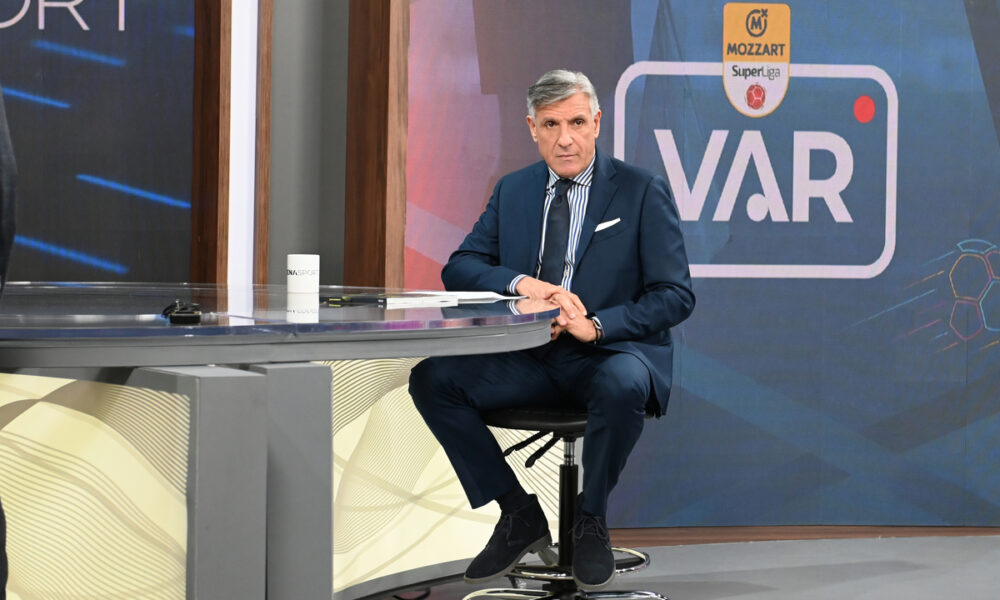 DOMENICO MESSINA Domeniko Mesina, predsednik sudijske komisije FSS, gost na Arena TV. Beograd, 25.11.2025. foto: Nebojsa Parausic Fudbal, Srbija