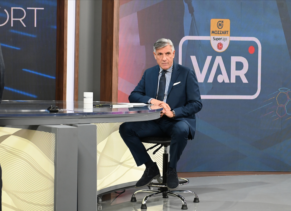 DOMENICO MESSINA Domeniko Mesina, predsednik sudijske komisije FSS, gost na Arena TV. Beograd, 25.11.2025. foto: Nebojsa Parausic Fudbal, Srbija