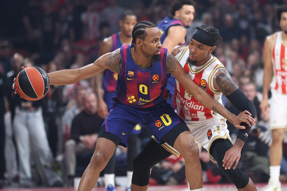 KEVIN PUNTER Kevin Panter kosarkas Barselone na utakmici Evrolige protiv Crvene Zvezde u hali Beogradska Arena, Beograd 05.12.2025. godine Foto: Ivica Veselinov / MN PRESS KOSARKA, BASKETBALL, EVROLIGA, EUROLEAGUE, CRVENA ZVEZDA, BARCELONA, BARSELONA