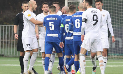 NEMANJA MILETIC, SLOBODAN TEDIC, i fudbaleri Cukarickog, na prvenstvenoj utakmici protiv Radnika, na stadionu Cukarickog. Beograd, 13.12.2025. foto: MN Press photo / mr Fudbal, Cukaricki, Radnik Surdulica