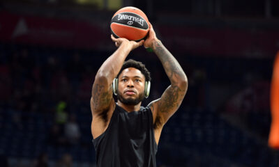 TYRIQUE JONES Tajrik Dzouns, kosarkas Partizana, na utakmici Evrolige protiv Virtusa, u Beogradskoj areni. Beograd, 17.12.2025. foto: Nebojsa Parausic Kosarka, Euroleague, Partizan, Virtus
