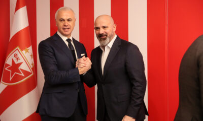 ZVEZDAN TERZIC direktor i DEJAN STANKOVIC novi trener fudbalera Crvene zvezde predstavljanje na stadionu Rajka Mitica, Beograd, 22.12.2025. godine Foto: MN PRESS Fudbal, Crvena zvezda