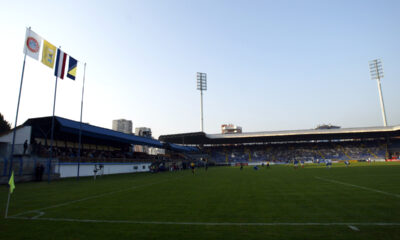 Stadion Zeljeznicara total na kvalifikacionoj fudbalskoj utakmici Srbija i Crna Gora protiv Bosne i Hercegovine 08.10.2004. godine Foto: Marko Metlas