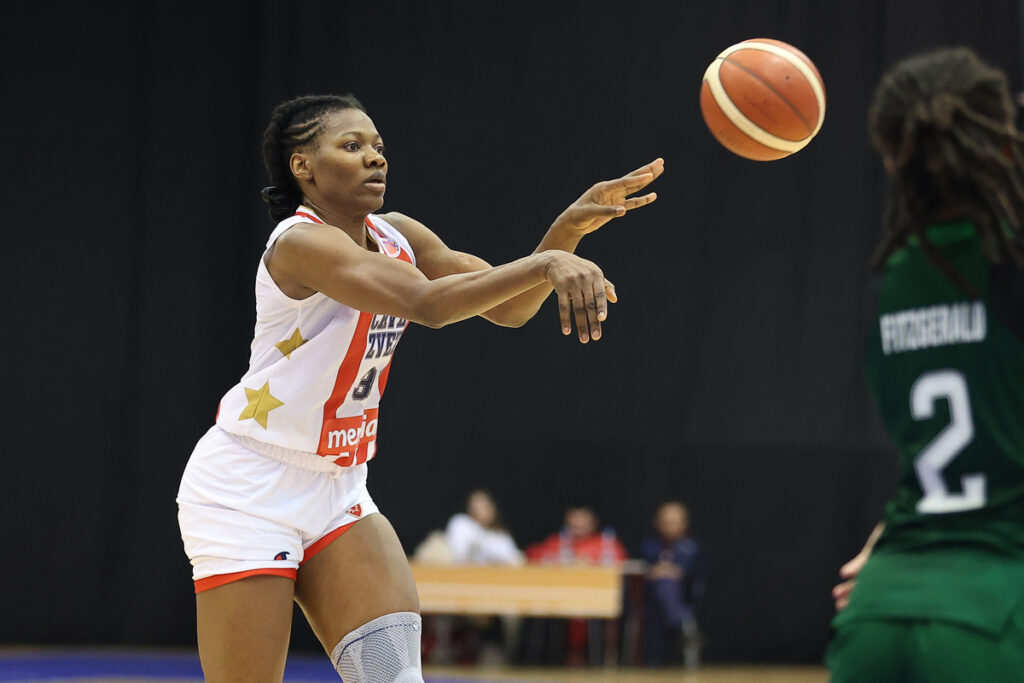 kosarkasica Crvene Zvezde na utakmici FIBA Evrokupa protiv Panatinaikosa u hali sportova Ranko Zeravica, Beograd 18.12.2025. godine Foto: Ivica Veselinov / MN PRESS KOSARKA, BASKETBALL, FIBA EUROCUP WOMANS, CRVENA ZVEZDA, PANATHINAIKOS