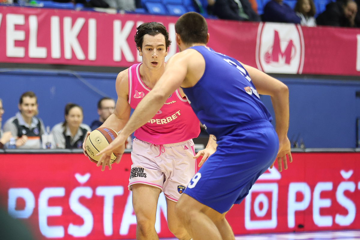 kosarkas Mega Superbeta na utakmici ABA lige protiv Zadra u hali sportova Ranko Zeravica, Beograd 12.12.2025. godine Foto: Ivica Veselinov / MN PRESS KOSARKA, BASKETBALL, ABA LIGA, ABA LEAGUE, MEGA SUPERBET, KK ZADAR
