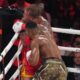 Anthony Joshua punches Jake Paul during their heavyweight boxing match, Friday, Dec. 19, 2025, in Miami, Fla. (AP Photo/Lynne Sladky)