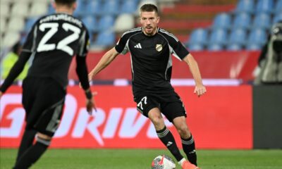 DUSAN JOVANCIC, fudbaler Cukarickog, na prvenstvenoj utakmici protiv Crvene zvezde, na stadionu Rajko Mitic. Beograd, 04.12.2025. foto: Nebojsa Parausic Fudbal, Crvena zvezda, Cukaricki