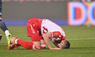 fudbaler Crvene zvezde na utakmici Superlige Prvenstva Srbije protiv Vojvodine Novi Sad na stadionu Rajka Mitica, Beograd, 07.12.2025. godine Foto: Marko Metlas Fudbal, Crvena zvezda, Superliga Prvenstvo Srbije, Vojvodina Novi Sad