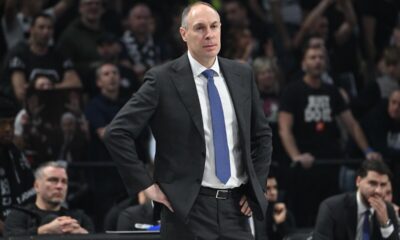 kosarkas Partizana na utakmici Evrolige protiv Bajerna Minhen u hali Beogradska arena, Beograd 04.12.2025. godine Foto: Marko Metlas Kosarka, Partizan, Evroliga, Bajern Minhen