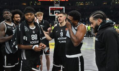 kosarkas Partizana na utakmici Evrolige protiv Makabija Tel Aviv u hali Beogradska arena, Beograd 26.12.2025. godine Foto: Marko Metlas Kosarka, Partizan, Evroliga, Makabi Tel Aviv