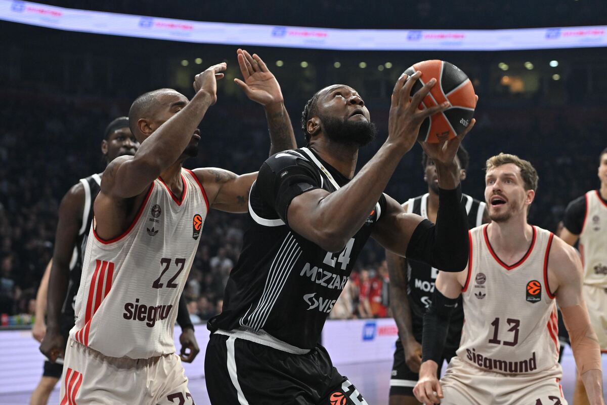 kosarkas Partizana na utakmici Evrolige protiv Bajerna Minhen u hali Beogradska arena, Beograd 04.12.2025. godine Foto: Marko Metlas Kosarka, Partizan, Evroliga, Bajern Minhen