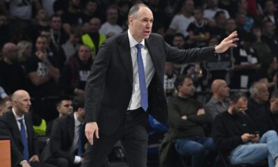 kosarkas Partizana na utakmici Evrolige protiv Bajerna Minhen u hali Beogradska arena, Beograd 04.12.2025. godine Foto: Marko Metlas Kosarka, Partizan, Evroliga, Bajern Minhen