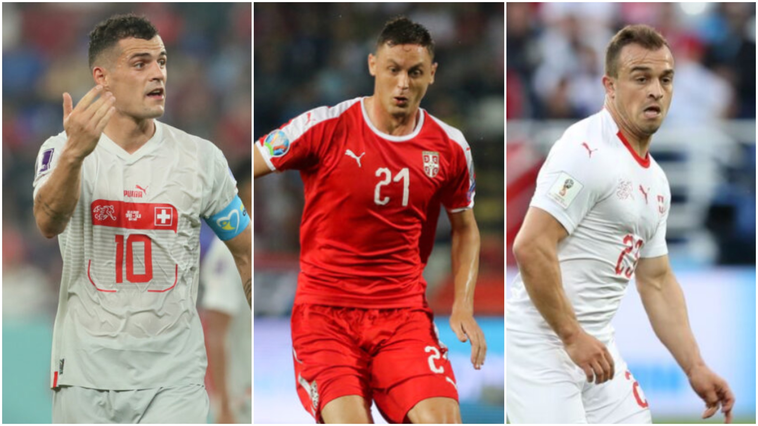 Granit Džaka, Nemanja Matić i Đerdan Šaćiri