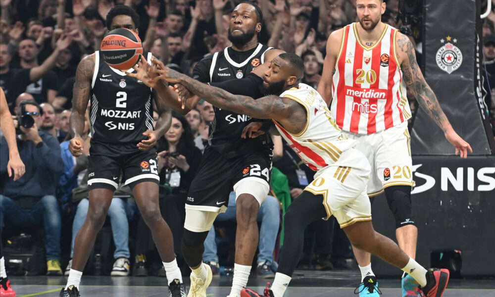 PARTIZAN vs CRVENA ZVEZDA Beograd, 12.12.2025. foto: Nebojsa Parausic Kosarka, Euroleague, Partizan, Crvena zvezda