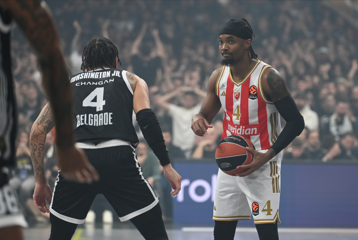 PARTIZAN vs CRVENA ZVEZDA Beograd, 12.12.2025. foto: Nebojsa Parausic Kosarka, Euroleague, Partizan, Crvena zvezda