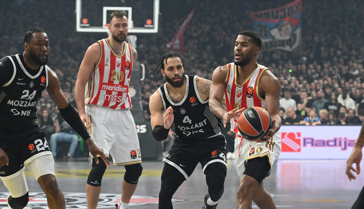 PARTIZAN vs CRVENA ZVEZDA Beograd, 12.12.2025. foto: Nebojsa Parausic Kosarka, Euroleague, Partizan, Crvena zvezda