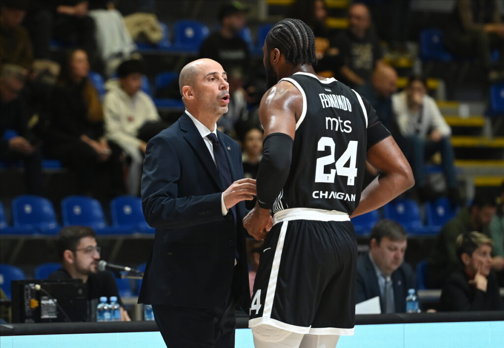 , kosarkas Partizana, na utakmici ABA lige protiv Splita, u hali Aleksandar Nikolic. Beograd, 28.12.2025. foto: Nebojsa Parausic Kosarka, ABA League, Partizan, Split