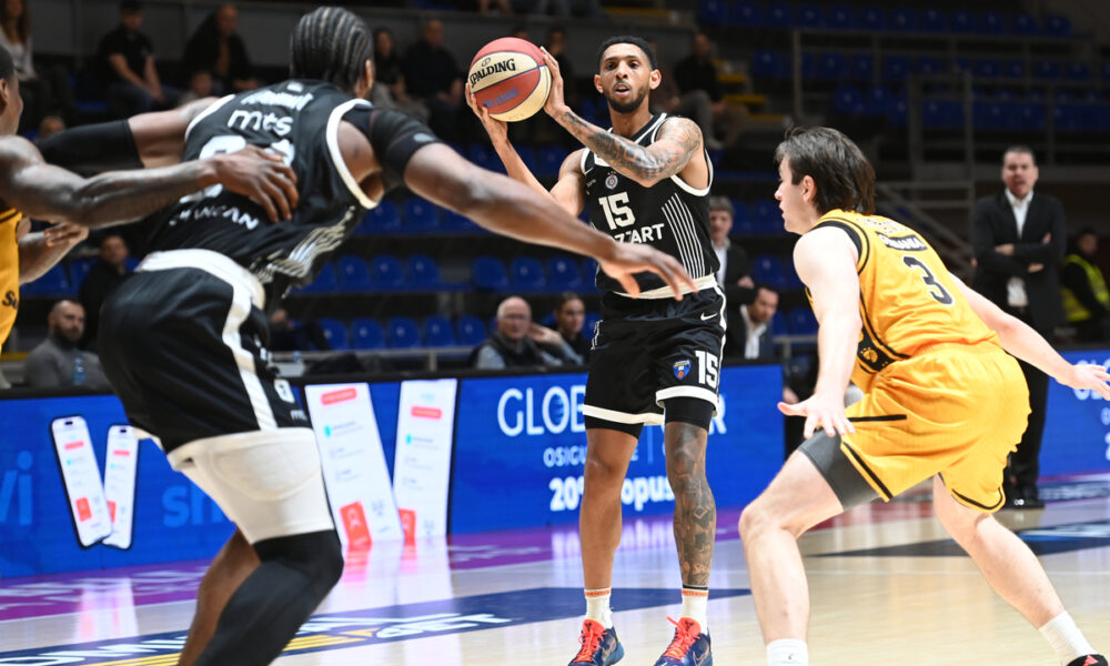 , kosarkas Partizana, na utakmici ABA lige protiv Splita, u hali Aleksandar Nikolic. Beograd, 28.12.2025. foto: Nebojsa Parausic Kosarka, ABA League, Partizan, Split