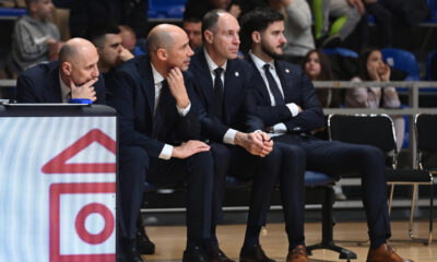 Trener Partizana, na utakmici ABA lige protiv Splita, u hali Aleksandar Nikolic. Beograd, 28.12.2025. foto: Nebojsa Parausic Kosarka, ABA League, Partizan, Split