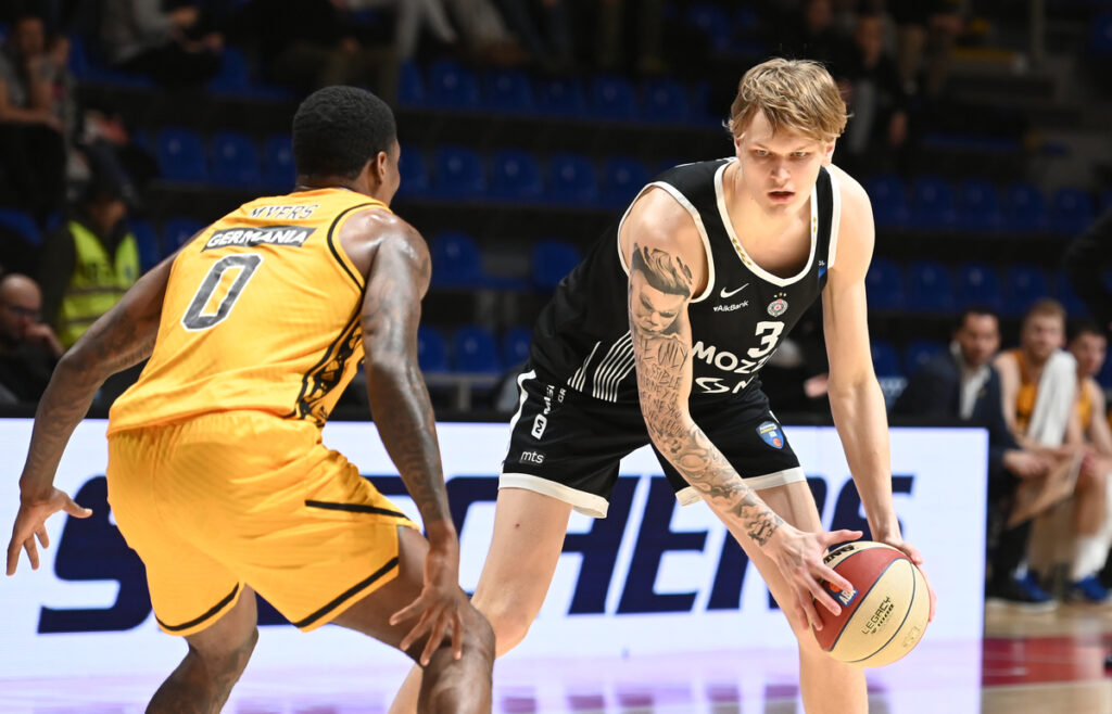 , kosarkas Partizana, na utakmici ABA lige protiv Splita, u hali Aleksandar Nikolic. Beograd, 28.12.2025. foto: Nebojsa Parausic Kosarka, ABA League, Partizan, Split