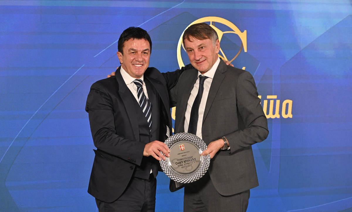 Dodela godisnjeg priznanja ZLATNA LOPTA, u SC FSS. Stara Pazova, 25.12.2025. foto: MN Press Fudbal, Zlatna lopta, Srbija