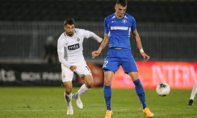 Darko Lemajić u dresu RFS na meču protiv Partizana