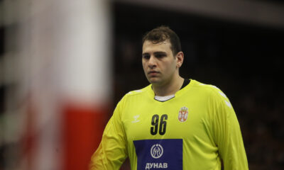 DEJAN MILOSAVLJEV golman rukometasa Srbije na utakmici EHF kvalifikacija za Evropsko Prvenstvo protiv Spanije u hali SPENS, Novi Sad 12.05.2024. godine Foto: Ivica Veselinov / MN PRESS RUKOMET, HANDBALL, SRBIJA, SPANIJA, SPAIN, EHF