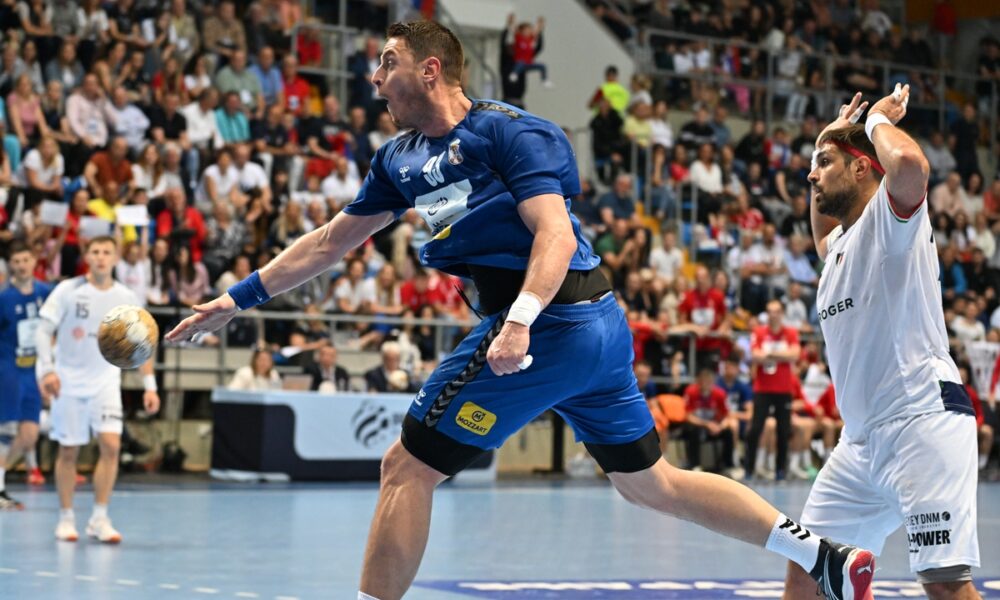 MIJAJLO MARSENIC, rukometas reprezentacije Srbije na utakmici kvalifikacija za Evropsko prvenstvo protiv Italije u hali SC Ibar. Kraljevo, 11.05.2025. foto: Mladjan Ivanovic / MN PRESS Rukomet, Srbija, Kvalifikacije za Evropsko prvenstvo, Italija