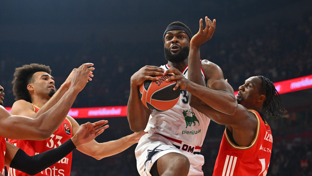 JOSH NEBO Dzos Nebo kosarkas Armani Olimpija Milano na utakmici Evrolige protiv Crvene zvezde u hali Beogradska arena, Beograd 30.09.2025. godine Foto: Marko Metlas Kosarka, Crvena zvezda, Evroliga, Armani Olimpija Milano