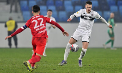 OGNJEN UGRESIC fudbaler Partizana na utakmici Superlige Prvenstva Srbije protiv IMT na stadionu Lagator, Loznica 20.12.2025. godine Foto: Marko Metlas Fudbal, Partizan, Superliga Prvenstvo Srbije, IMT