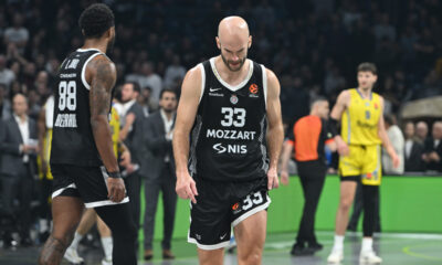 NICK KALATHES Nik Kalates kosarkas Partizana na utakmici Evrolige protiv Makabija Tel Aviv u hali Beogradska arena, Beograd 26.12.2025. godine Foto: Marko Metlas Kosarka, Partizan, Evroliga, Makabi Tel Aviv