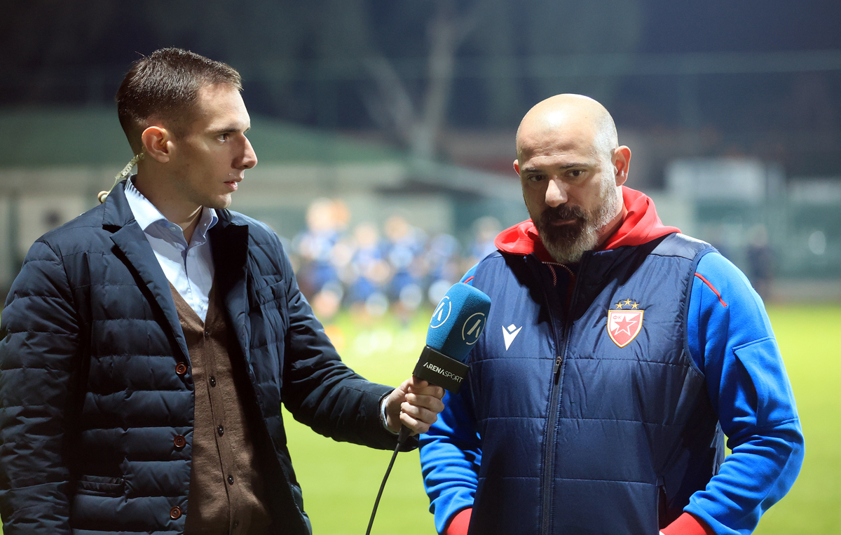 DEJAN STANKOVIC, trener fudbalera Crvene zvezde, na prijateljskoj utakmici protiv Faldhofa, na stadionu hotela Regnum. Belek, 06.01.2026. foto: MN Press / adj Fudbal, Crvena zvezda, Waldhof