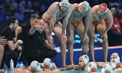 DAVID MARTIN selektor i trener vaterpolista reprezentacije Spanije na utakmici FINA Evropskog prvenstva protiv Srbije na bazenu u hali Beogradska arena, Beograd, 12.01.2026. godine Foto: Marko Metlas Vaterpolo, Srbija, FINA Evropsko prvenstvo, Spanija