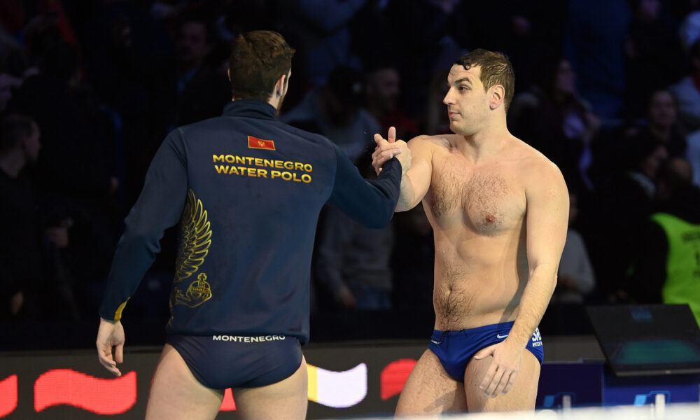 NIKOLA JAKSIC, vaterpolista Srbije, na utakmici Evropskog prvenstva protiv Crne Gore, u Beogradskoj areni. Beograd, 20.01.2026. foto: Nebojsa Parausic Vaterpolo, European Water Polo Championship 2026, Srbija, Crna Gora