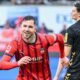 Heidenheim's Marvin Pieringer celebrates scoring during the Bundesliga soccer match between FC Heidenheim and FC Köln in Heidenheim, Germany, Saturday Jan. 10, 2026. (Harry Langer/dpa via AP)