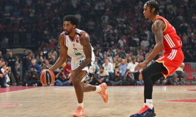 ARMONI BROOKS Armoni Bruks kosarkas Armani Olimpija Milano na utakmici Evrolige protiv Crvene zvezde u hali Beogradska arena, Beograd 30.09.2025. godine Foto: Marko Metlas Kosarka, Crvena zvezda, Evroliga, Armani Olimpija Milano