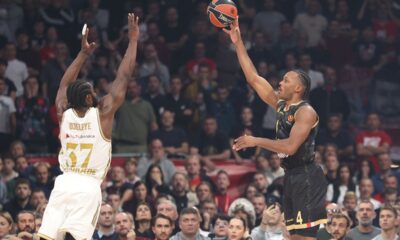 JARON BLOSSOMGAME Dzaron Blosomgejm, kosarkas Monaka, na utakmici Evrolige protiv Crvene Zvezde, u hali Beogradska Arena. Beograd 13.11.2025. foto: Ivica Veselinov / MN Press KOSARKA, BASKETBALL, EVROLIGA, EUROLEAGUE, CRVENA ZVEZDA, MONAKO, MONACO