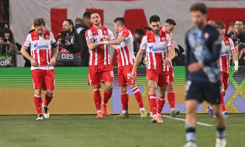 fudbaler Crvene zvezde na utakmici UEFA Lige Evropa protiv Selte Vigo na stadionu Rajka Mitica, Beograd 29.01.2026. godine Foto: Marko Metlas Fudbal, Crvena zvezda, UEFA Liga Evropa, Selta Vigo