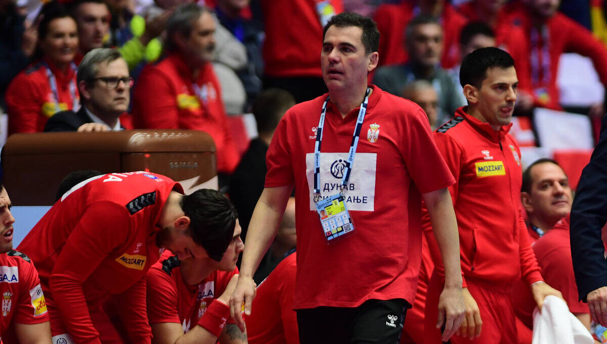 Selektor reprezentacije Srbije na utakmici EHF Evropskog prvenstva protiv Nemacke u hali Jiske bank boksen, Herning 17.01.2026. godine Foto: MN PRESS Rukomet, Srbija, EHF Evropsko prvenstvo, Nemacka