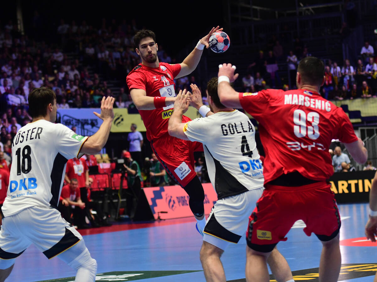 rukometas reprezentacije Srbije na utakmici EHF Evropskog prvenstva protiv Nemacke u hali Jiske bank boksen, Herning 17.01.2026. godine Foto: MN PRESS Rukomet, Srbija, EHF Evropsko prvenstvo, Nemacka
