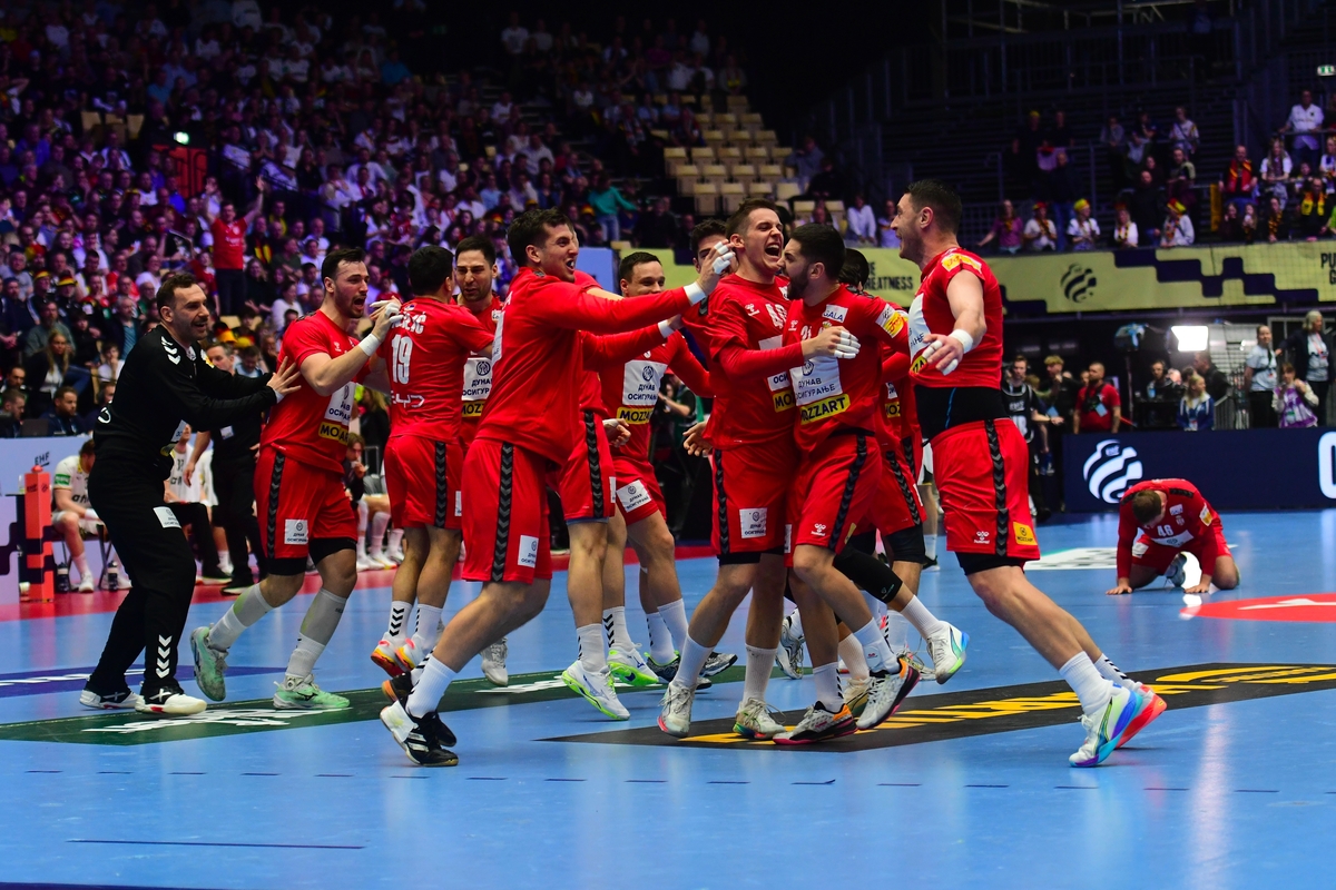 rukometas reprezentacije Srbije na utakmici EHF Evropskog prvenstva protiv Nemacke u hali Jiske bank boksen, Herning 17.01.2026. godine Foto: MN PRESS Rukomet, Srbija, EHF Evropsko prvenstvo, Nemacka