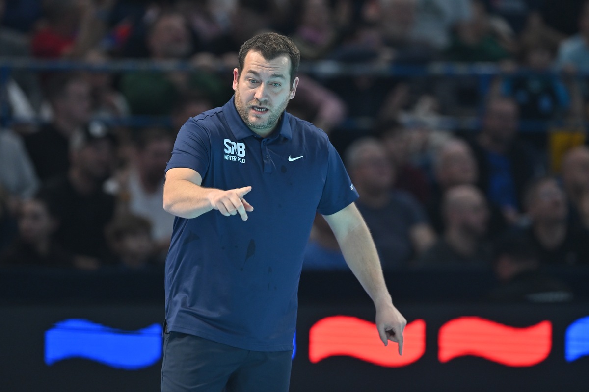Selektor vaterpolista reprezentacije Srbije na utakmici FINA Evropskog prvenstva protiv Italije na bazenu u hali Beogradska arena, Beograd, 23.01.2026. godine Foto: Marko Metlas Vaterpolo, Srbija, FINA Evropsko prvenstvo, Italija