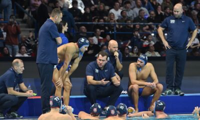 Uroš Stevanović i vaterpolisti Srbije