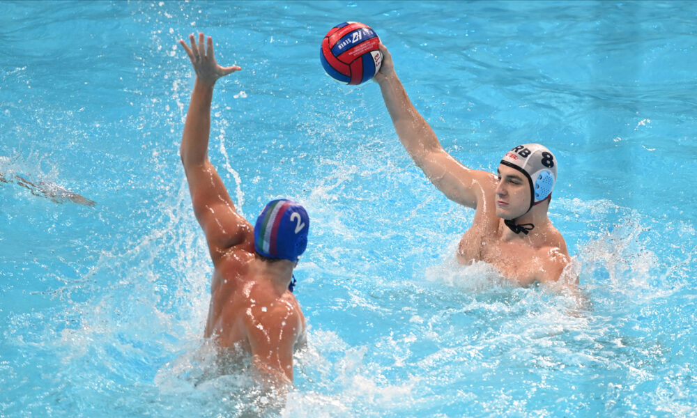 , vaterpolista Srbije, na utakmici Evropskog prvenstva protiv Italije, u Beogradskoj areni. Beograd, 23.01.2026. foto: Nebojsa Parausic Vaterpolo, European Water Polo Championship 2026, Srbija, Italija